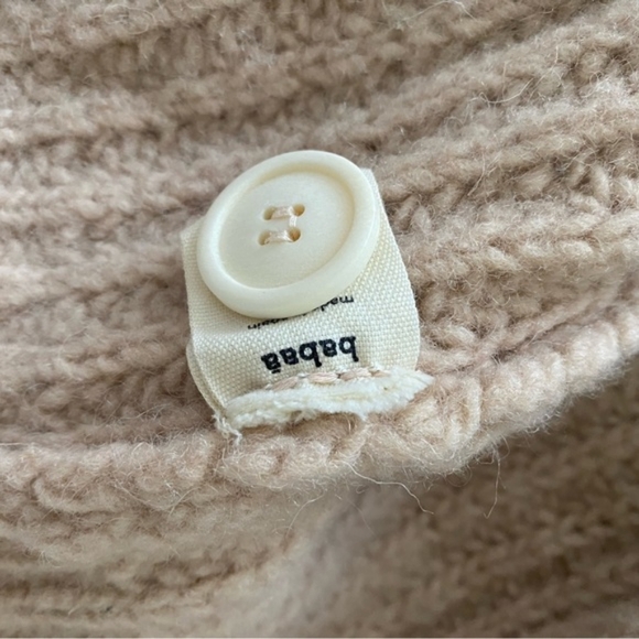 Babaa wool cardigan woman no19 mini rose - Picture 3 of 8